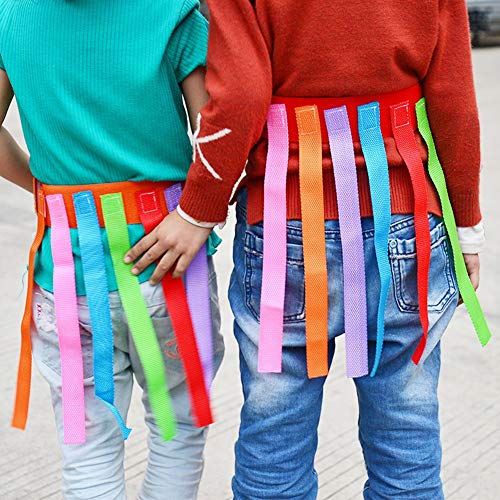 Pull-Tail-Game-Armband, Elastisches Armband + Buntes Band, Pull-Tail-Game-Armband mit Hakenschlaufen-Design für den Kindergarten Zur Entwicklung der Sozialen Fähigkeiten des Babys von OPPWONG