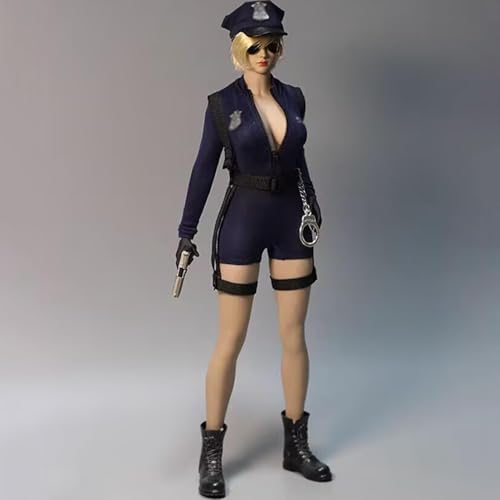 1/6 Scale Female Figure Doll Clothes, Cosplay OPQRSTUVWwoman Uniform Suit Outfit Costume for 30.5 cm Female Action Figure Body Phicen/TBLeague (Black) von OPQRSTUVW