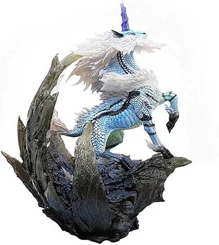 23 cm große Monster Hunter Kirin Actionfigur PVC Spielzeug Charakter Modell Dekoration Statue Geschenke Sammlerstücke (Farbe: Schwarz) von OPQRSTUVW