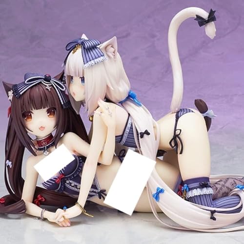 Anime-Figuren Ecchi de Vainilla y Chocolate Hentai/Figuras de acci?n/Figuras de juguetes de dibujos animados/Chicas lindas/Colecci?n de chicas de anime/Colecci?n de figuras de juguete de di von OPQRSTUVW