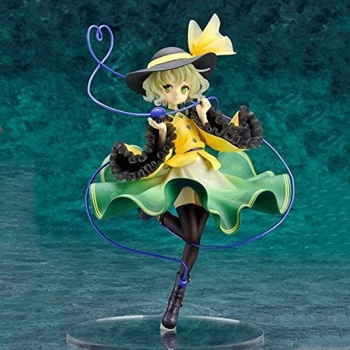 Anime Touhou Project Komeiji Koishi Niedliches Mädchen Stehende Haltungskollektion Desktop-Modell Ornamente Zwei Dimensionen Figur Dekorationen PVC Geburtstagsgeschenk 20 cm von OPQRSTUVW