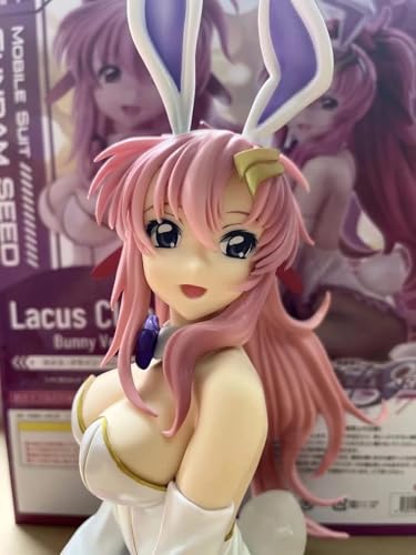 MegaHouse 30 cm kniender B-Stil Lacus Clyne Bunny Girl PVC-Actionfigur, Spielzeug, japanische Anime-Girl-Figur, Statue, Sammlung, Modellpuppe, Ornamente, Desktop-Spielzeug, Geschenke von OPQRSTUVW