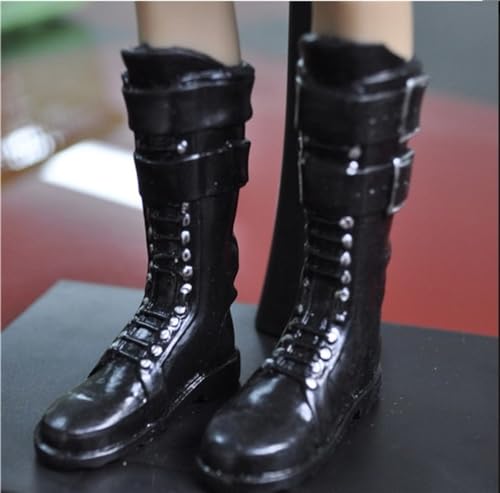 OPQRSTUVW 1/6 Maßstab weiblicher Soldatenmodell, Puppenstiefel, E27Q für 30,5 cm bewegliche Puppe, Actionfigur, flexible nahtlose Puppenminiaturen-Zubehör von OPQRSTUVW