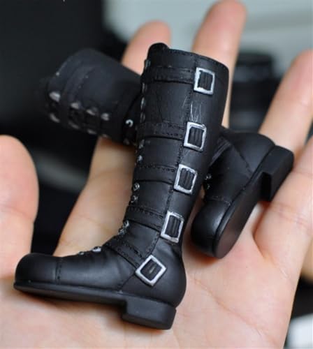 OPQRSTUVW 1/6 Maßstab weiblicher Soldatenmodell, Puppenstiefel, Puppenstiefel, für 30,5 cm bewegliche Puppe, Actionfigur, flexible nahtlose Puppenminiaturen-Zubehör von OPQRSTUVW