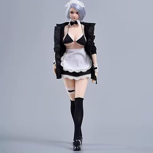 OPQRSTUVW 1/6 Scale Female Figure Doll Clothes, Battle Outfit Costume for 30.5 cm Female Action Figure Phicen/TBLeague (Black B) von OPQRSTUVW