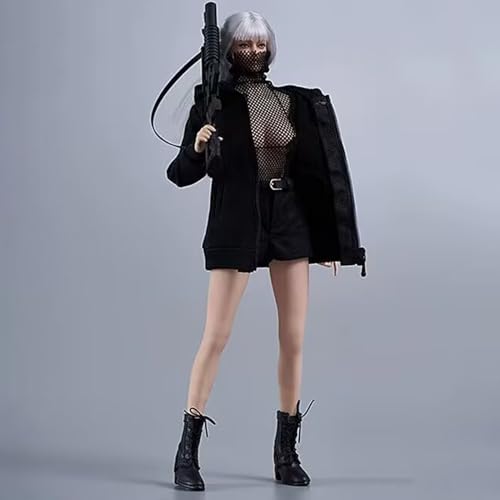 OPQRSTUVW 1/6 Scale Female Figure Doll Clothes, Battle Outfit Costume for 30.5 cm Female Action Figure Phicen/TBLeague (Black B) von OPQRSTUVW