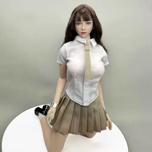 OPQRSTUVW 1/6 Scale Female Figure Doll Clothes, JK Suit School Girl Suit Uniform Costume for 30.5 cm Female Action Body Figure TBLeague (Blue) von OPQRSTUVW