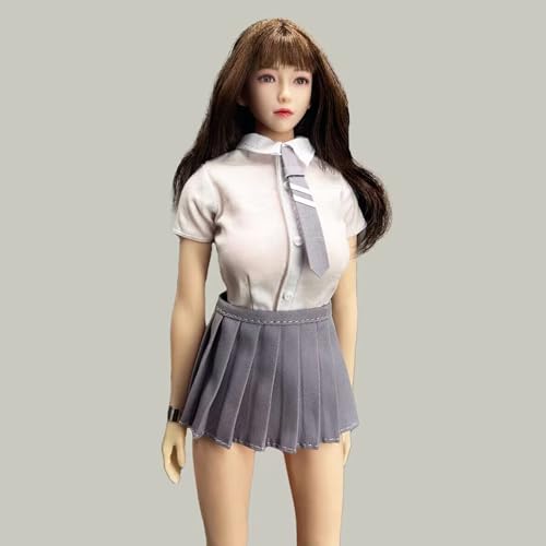 OPQRSTUVW 1/6 Scale Female Figure Doll Clothes, JK Suit School Girl Suit Uniform Costume for 30.5 cm Female Action Body Figure TBLeague (Blue) von OPQRSTUVW