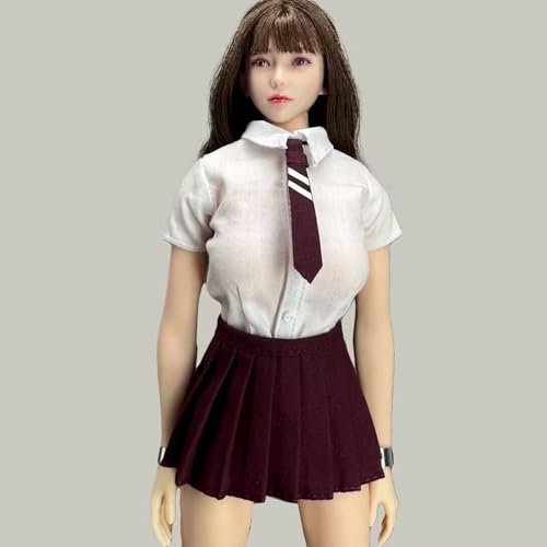 OPQRSTUVW 1/6 Scale Female Figure Doll Clothes, JK Suit School Girl Suit Uniform Costume for 30.5 cm Female Action Body Figure TBLeague (Blue) von OPQRSTUVW