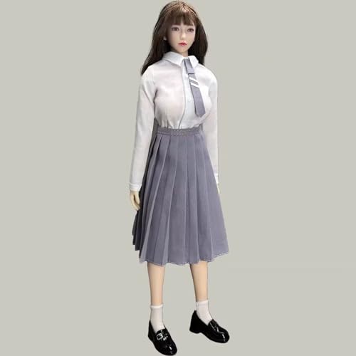 OPQRSTUVW 1/6 Scale Female Figure Doll Clothes, JK Suit School Girl Suit Uniform Costume for 30.5 cm Female Action Body Figure TBLeague (Blue) von OPQRSTUVW