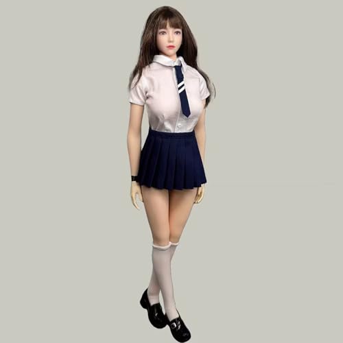 OPQRSTUVW 1/6 Scale Female Figure Doll Clothes, JK Suit School Girl Suit Uniform Costume for 30.5 cm Female Action Body Figure TBLeague (Blue) von OPQRSTUVW