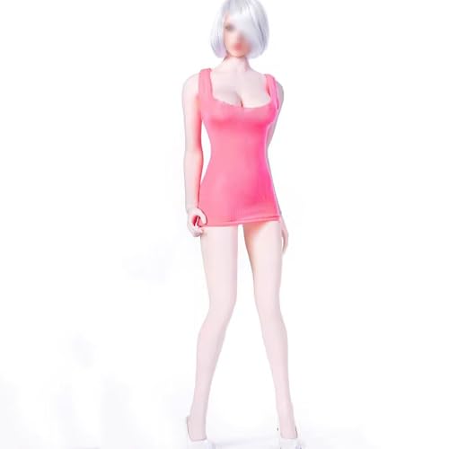 OPQRSTUVW 1/6 Scale Female Figure Doll Clothes, Tight Dress, Outfit Costume for 30.5 cm Female Action Figure Body Phicen/TBLeague (Pink) von OPQRSTUVW