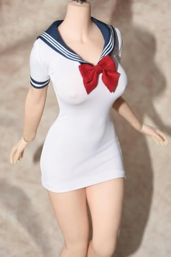 OPQRSTUVW 1/6 Scale Figure Doll Clothes, Short Sleeve Uniform Dress with Socks, Clothing Costume for 30.5 cm Female Action Figure Accessories von OPQRSTUVW