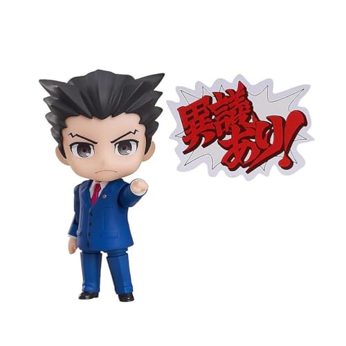 OPQRSTUVW 10 cm Ace Attorney: Phoenix Wright/Miles Edgeworth PVC Sammelspiel Actionfigur Charakter Modell Anime Toys (Größe: Blau) von OPQRSTUVW