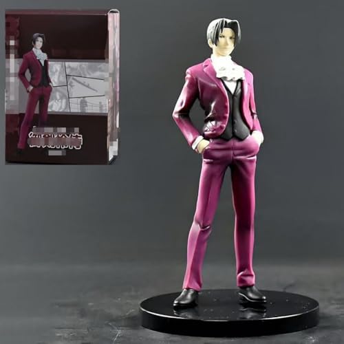 OPQRSTUVW 18cm/7.08'' Ace Attorney: Miles Edgeworth PVC Collectible Game Action Figure Character Model Anime Toys von OPQRSTUVW