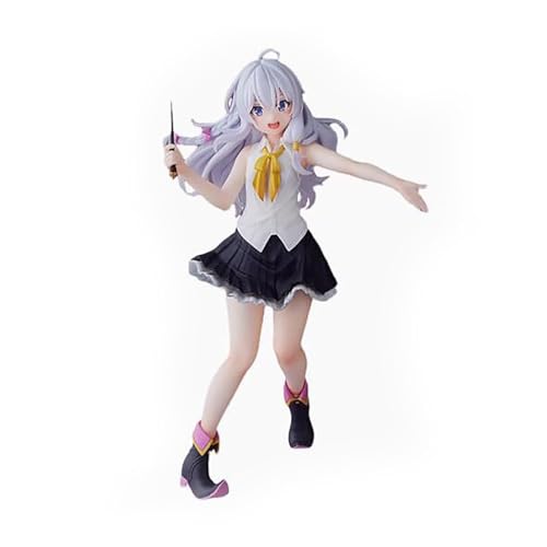 OPQRSTUVW 20 cm wandernde Hexe: Die Reise von Elaina Anime-Actionfigur, PVC-Spielzeugfigur, Modell, Dekoration, Statue, Geschenke, Sammlerstücke von OPQRSTUVW