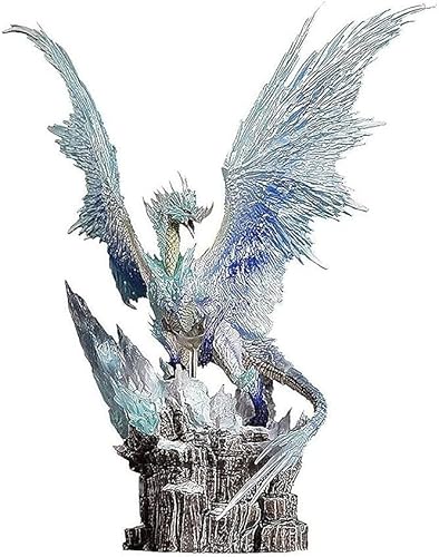 OPQRSTUVW 22 cm Monster Hunter Velkhana Actionfigur PVC Spielzeug Charakter Modell Dekoration Statue Geschenke Sammlerstücke (Farbe: Braun) von OPQRSTUVW