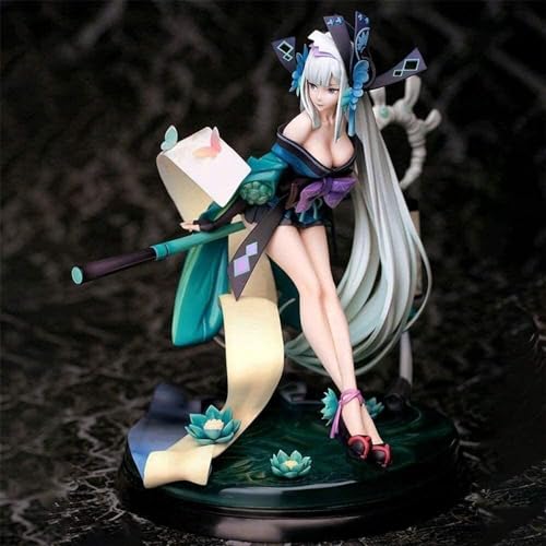 OPQRSTUVW 22cm Mädchen PVC Bild Chart Anime Onmyoji Modell Statue Aoandon Zen Spiele Figur Puppe Anime Skulptur Sammlerstück Desktop Ornamente Anime Fans Otaku Lieblingsgeschenke von OPQRSTUVW