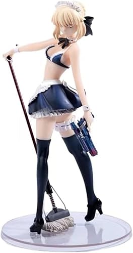 OPQRSTUVW 24 cm japanische Anime-Figuren "Fate/Stay Night", Anime-Figuren, Alter Badeanzug, PVC-Modell, Spielzeug, Fate/Null, OPQRSTUVWSeries Collection Fate/Grand Order Schönes Mädchenspielzeug von OPQRSTUVW