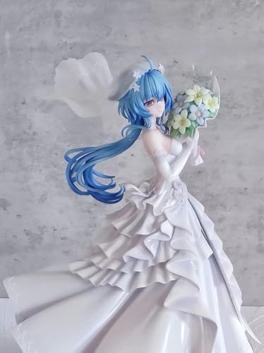 OPQRSTUVW 25cm Abnehmbare Aldult Otaku Genshin Impact Ganyu Hochzeitskleid Blumenstrauß Pretty Girl Japanische Anime Action Spielzeug Figuren Modelle Figuren Sammlerstücke Dekorationen von OPQRSTUVW