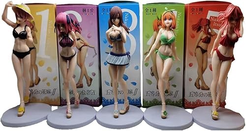 OPQRSTUVW 5 Stück/Set Deluxe Version Quintessential Quintuplets Figur Miku Nino Yotsuba Actionfigur Puppe Modell Cartoon Spiel Charakter Erwachsene Statue Spielzeug Puppe Figuren Ornamente von OPQRSTUVW