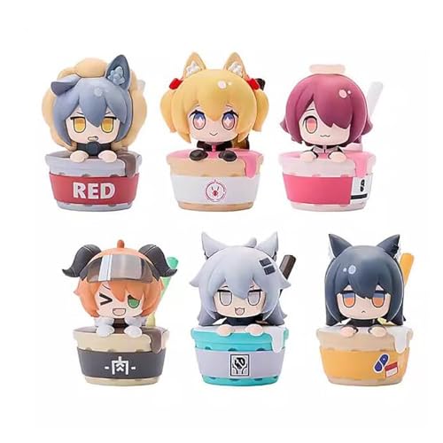 OPQRSTUVW 5 cm Arknights Figur PVC Statue Anime Figuren Actionfigur Modell Sammlung Puppe Dekoration Spielzeug Geschenk von OPQRSTUVW