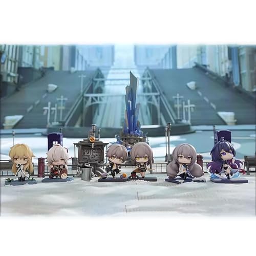 OPQRSTUVW 8 cm Honkai: Star Rail KAFKA Jing Yuan Bronya Seele Trailblazer Anime Actionfigur PVC Spielzeug Charakter Modell Dekoration Statue Geschenke Sammlerstücke (Farbe: mehrfarbig) von OPQRSTUVW