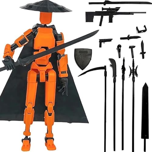 OPQRSTUVW Actionfigur mit Zubehör, Schwarz und Weiß (Orange (Farbe)) von OPQRSTUVW