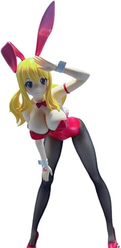 OPQRSTUVW Anime Actionfiguren Modell Statue - Langes goldenes Haar, trägt ein enges rotes Outfit, gepaart mit schwarzen Netzsocken, dekorative Ornamente, Gewicht 1230, Höhe 38-H von OPQRSTUVW