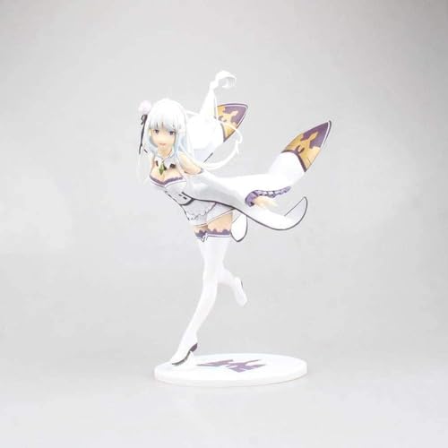 OPQRSTUVW Anime Figuren Cartoon Spiel Charakter Modell Statue Figur Spielzeug Erwachsene Spielfigur M22cm Re:Life In A Different World from Zero Emilia 1/7 Odels Figuren Sammlerstück Dekorationen von OPQRSTUVW