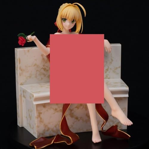 OPQRSTUVW Anime-Girl-Figur Ecchi Extra?ble Anime Fate Stay Night Extra Red Nero Claudius C?sar Asiento Traje de ba?o Ni?as Figura de Acci?n Colecci?n de PVC Ornamento Mu?eca Estatua Chris von OPQRSTUVW