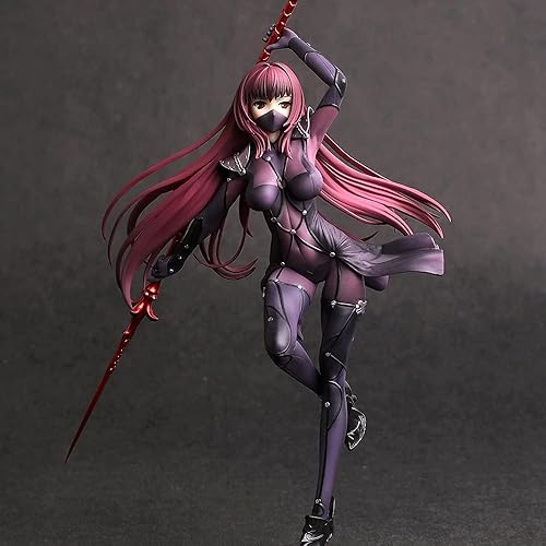 OPQRSTUVW Anime PVC Fate/Grand Order Lancer Scathach Aquamarin stehender Figur Modell Ornament Erwachsene Spielzeug Schönes Mädchen Ornament Sammlung Actionfigur Geburtstagsgeschenk von OPQRSTUVW