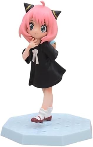 OPQRSTUVW Anya, Yor Forger Anime Figur, PVC Cartoon Manga Charakter Modell Statue Sammlung Kuchen Topper Desktop Dekoration Ornament (Anya) von OPQRSTUVW