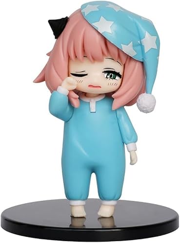 OPQRSTUVW Anya Action-Figur, PVC-Statue, Pyjama, Anya Forger, Anime-Figuren, Geschenk, niedliches Modell, Sammlung, Dekoration, 13 cm von OPQRSTUVW