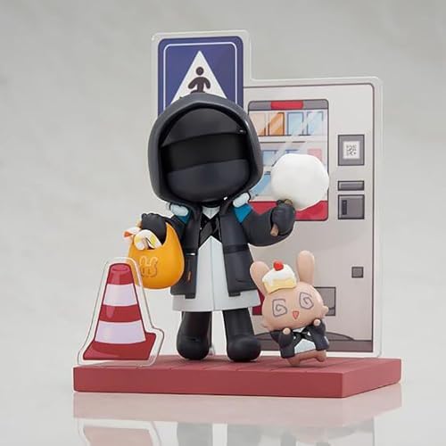 OPQRSTUVW Arknights Doctor Amiya Figur PVC-Statue Anime-Figuren Actionfigur Modellsammlung Puppe Dekoration Spielzeug Geschenk (Farbe: Schwarz) von OPQRSTUVW