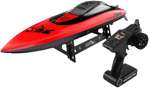 OPQRSTUVW Barco RC, Barco de Alta Velocidad refrigerado por Agua sin escobillas 2,4G, Velocidad 35-40 KM/H, volcado con un botón para reiniciar. von OPQRSTUVW