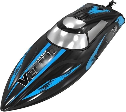 OPQRSTUVW Barco RC, lancha rápida Impermeable de Alta Velocidad 2,4G, Velocidad 30 KM/H, Adecuado para Regalos de niños Adultos. von OPQRSTUVW