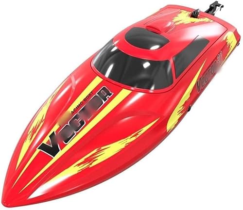 OPQRSTUVW Barco RC, lancha rápida Impermeable de Alta Velocidad 2,4G, Velocidad 30 KM/H, Adecuado para Regalos de niños Adultos. von OPQRSTUVW