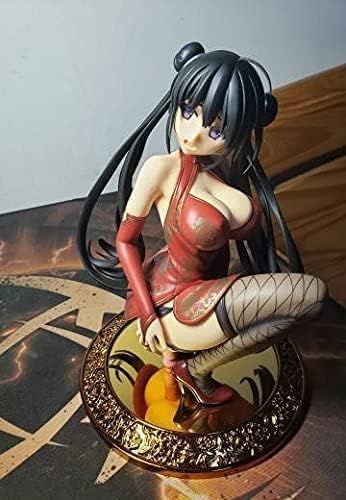 OPQRSTUVW Bewegliche 25cm Squat Haltung Cheongsam Schwarze Strümpfe Uniform Exquisite Actionfiguren Anime Mädchen Winter Mond Jasmin Erwachsene Spielzeug Figur Modelle Figuren Dekorationen Neujahr von OPQRSTUVW