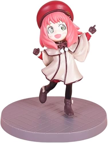 OPQRSTUVW Costume Play Anya Forger Character Action Figure PVC Statue Model Collection Ornament Decoration Anime Gift 5.5 (Detective Anya) von OPQRSTUVW