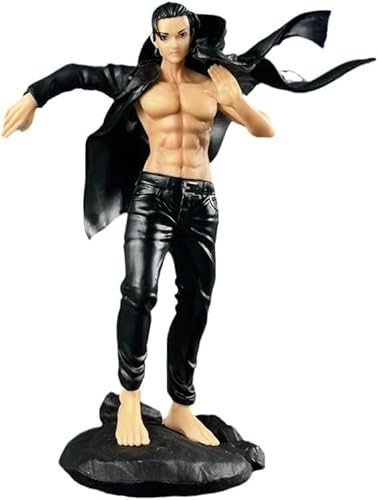 OPQRSTUVW Eren Jaeger Winkende Kleidung Cartoon Anime Figur Statuen PVC Actionfigur Modell, Cosplay Charakter Figur Sammlung Modell Spielzeug Geschenk 8.3 von OPQRSTUVW