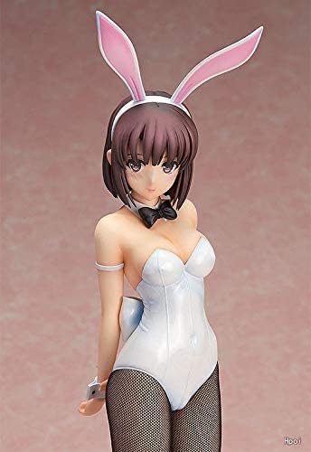 OPQRSTUVW Exquisite 40 cm limitierte Auflage Anime Bunny Girl Blessing Flowers ~ Katou Megumi PVC Actionfigur Figuren Sammlerstück Modell Spielzeug bewegliche Figur Anime Cartoon Spiel Charakter von OPQRSTUVW