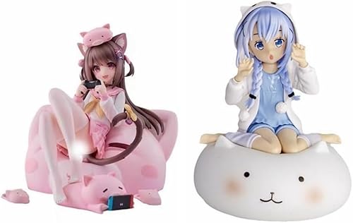 OPQRSTUVW Figura Figura Hentai nsfw Figura de Chica Anime Muñeca Linda Decoración Modelo Colección de Chicas Anime de Dibujos Animados (Kafuu Chino) von OPQRSTUVW