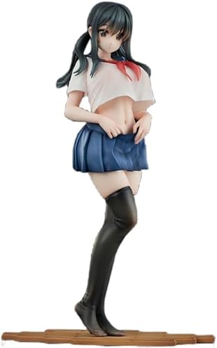 OPQRSTUVW Figura Original – Vorhang-Chan – Figura Hentai Figur de Anime Estatua Juguete Modelo Colección Personaje Manga Japonés PVC H26 cm von OPQRSTUVW