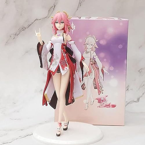 OPQRSTUVW Figura de acci?n Genshin Impact Nahida Yae Miko Qiqi Xiao Klee Barbatos PVC Figuras De Acci?n Ni?as Modelo Juguetes Coleccionando Regalos para Ni?as (Farbe: Grün) von OPQRSTUVW