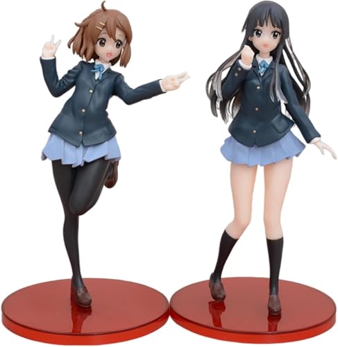 OPQRSTUVW Figura de acción de Yui Hirasawa y Mio Akiyama/figura de anime/modelo de personaje pintado/modelo de juguete/PVC/artículo de colección de anime 20 cm/7,87 pulgadas (Farbe: Akiyama Mio) von OPQRSTUVW