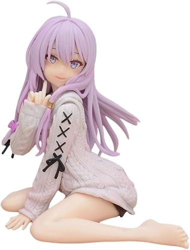 OPQRSTUVW Figura de muñeca de Anime Elaina - Elaina (Knit Ver.) Figura de PVC a Escala 1:7 Estatua Coleccionable de Anime Modelo de Personaje Decoración de PVC Regalo 13 cm / 5,12 Pulgadas von OPQRSTUVW