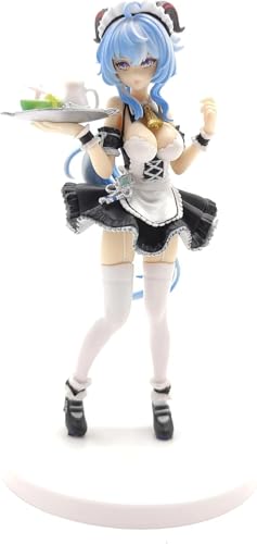 OPQRSTUVW Ganyu Dienstmädchen-Tablett, stehend, PVC, Action-Statue, Modellfigur, Anime-Spielfigur, Sammlung, Desktop-Dekoration, 17,8 cm von OPQRSTUVW