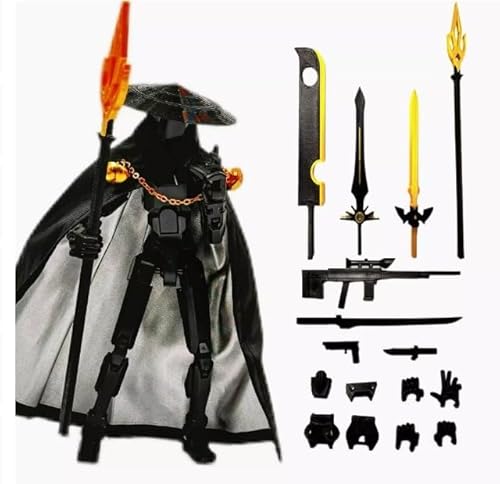 OPQRSTUVW Gelenkige Actionfigur mit Waffen und Zubehör, 15 cm groß (eisenhaltig) von OPQRSTUVW