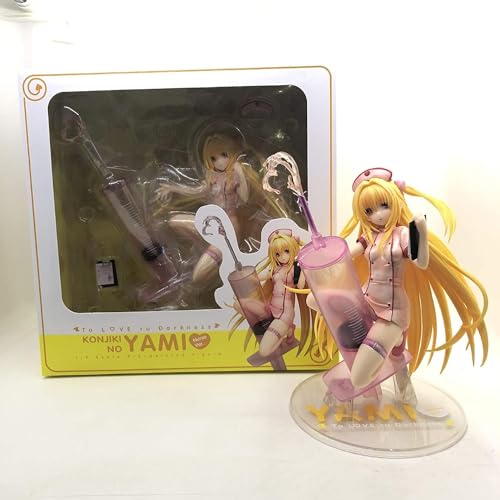 OPQRSTUVW Handgefertigte abnehmbare 20 cm japanische Anime zu lieben Dunkelheit Eve kniende Krankenschwester PVC Actionfigur Alphamax Anime Figur China Dress Edition Modell Spielzeug Desktop von OPQRSTUVW